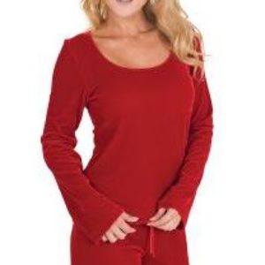 NWT - Pajamagram Red Velour Sleep Set